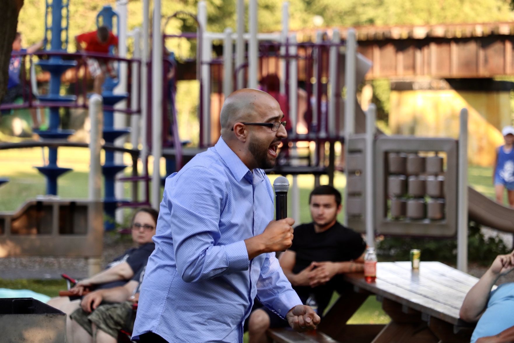 Worshipping in the park
